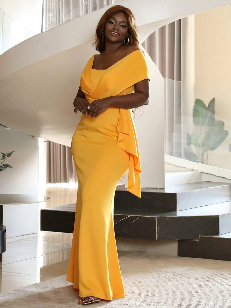 Plus Emerald Green Mermaid Evening Dress PXH2461